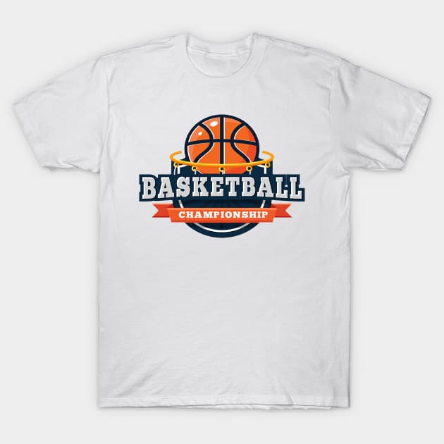 BasketBall T-Shirt by Brainable ART